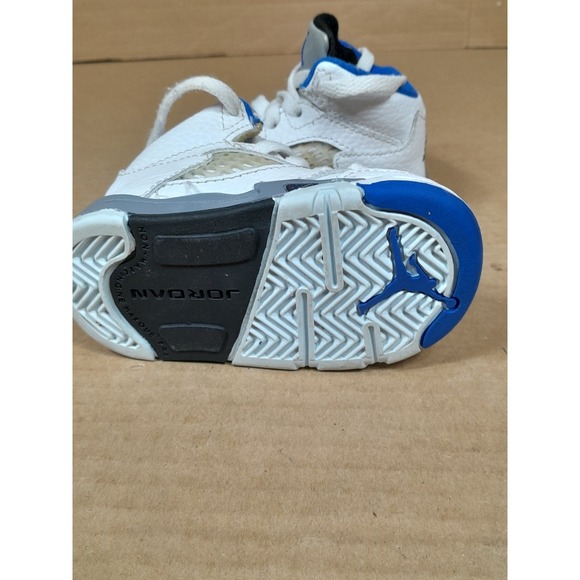 Nike Air Jordan 5 Retro Stealth PS Toddler Boys Sz 4 C Blue White Sneaker Shoe - Picture 10 of 13